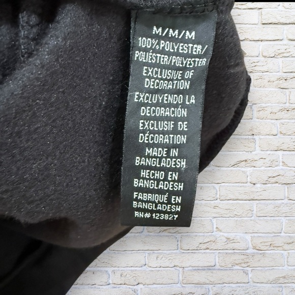 NWT Saints Studio Black Men's Hoodie Sweatshirt Size Medium - Picture 4 of 5